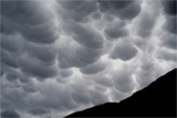 Ominous mammatus clouds, Aberdyfi