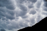 Mammatus on underside of thunderhead, Aberdyfi, 2004