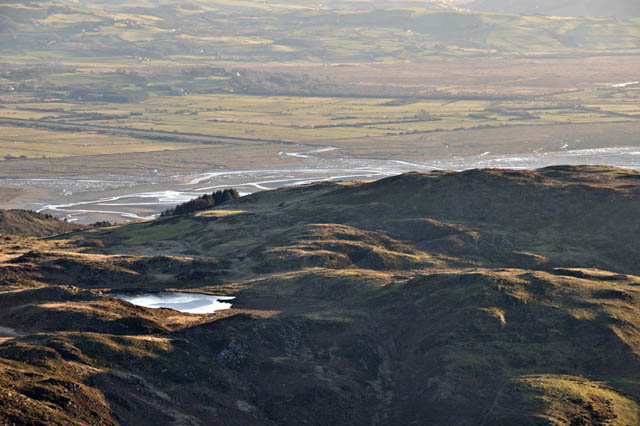 Llyn Barfog (Bearded Lake) from Trum Gelli