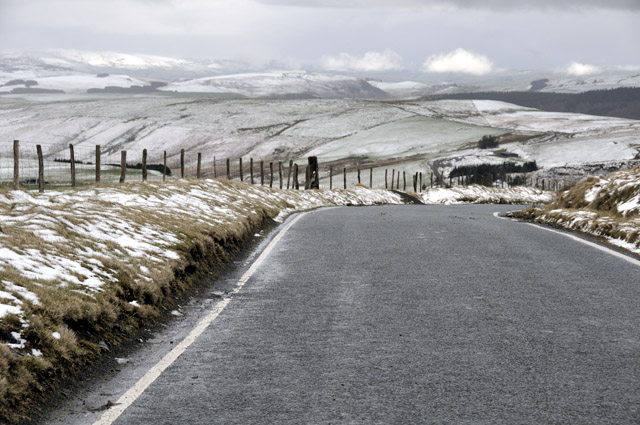 top of machynlleth-llanidloes mountain road