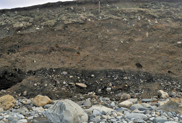 glacial
                debris section, Tonfanau glacial debris section, Tonfanau