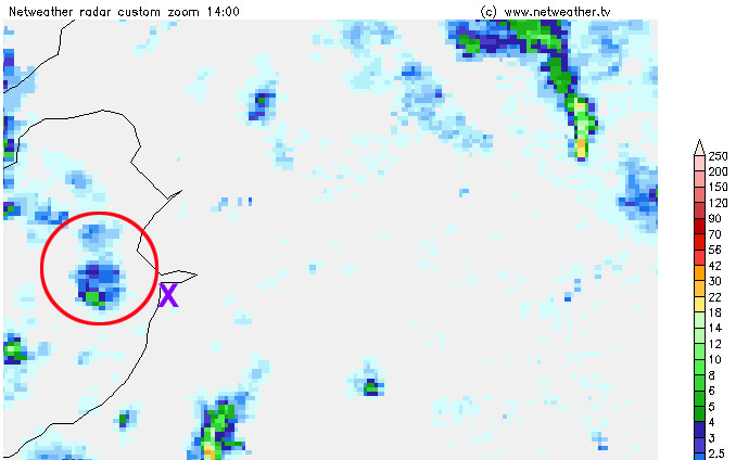 Radar, 1400 GMT