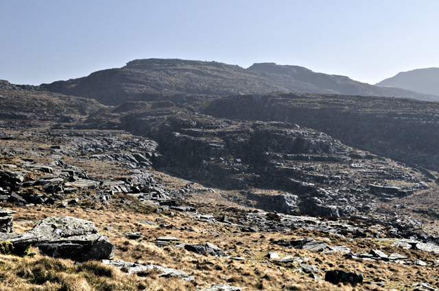 Looking into the main Rhinog range