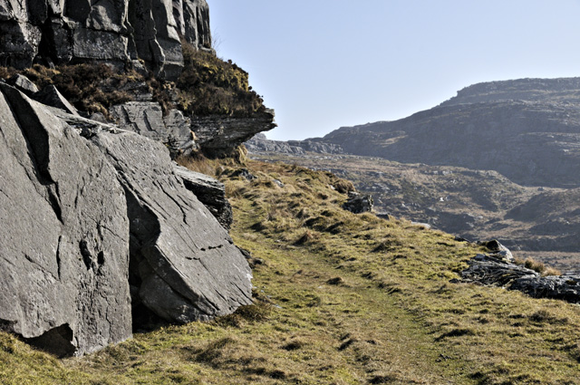 Miners' track to Llyn Du Bach