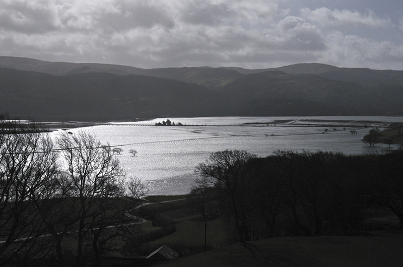 Huge spring tide on Dyfi Estuary, March 2020