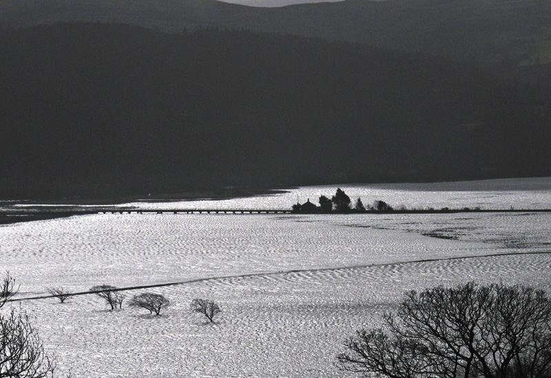 Huge spring tide on Dyfi Estuary, Mach 2020