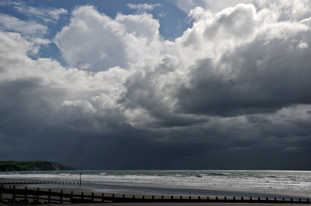 Convective clouds from Borth Beach