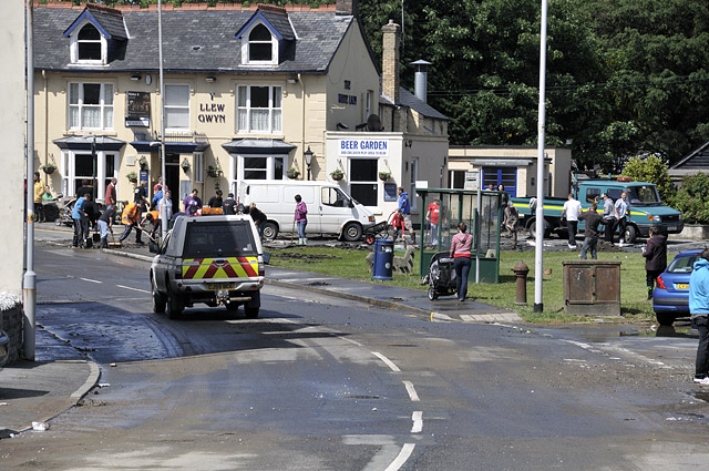 Talybont floods aftermath