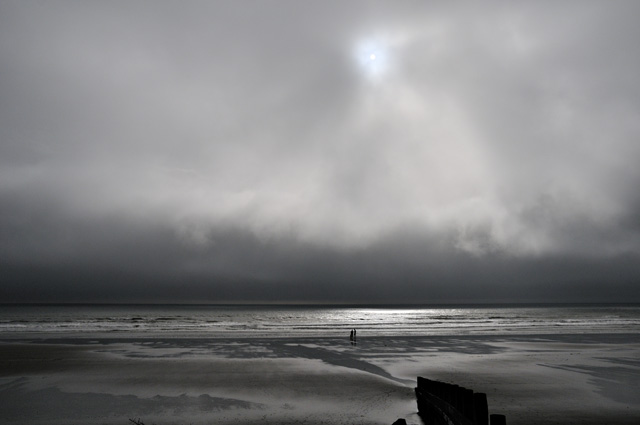 incoming sea-fog, Borth