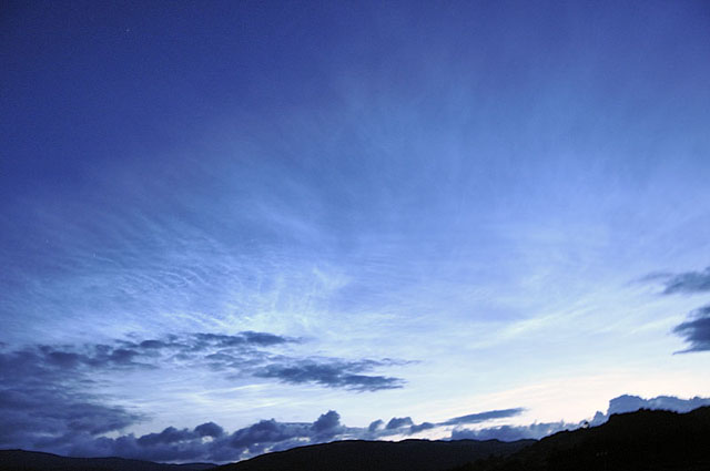 Noctilucent clouds over Machynlleth 20th July 2009
