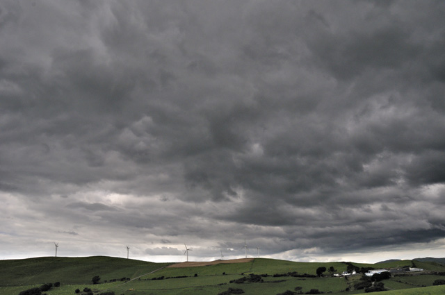 developing convection over Mynydd Gorddu