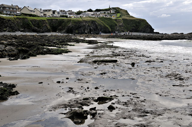 beach erosion at Borth