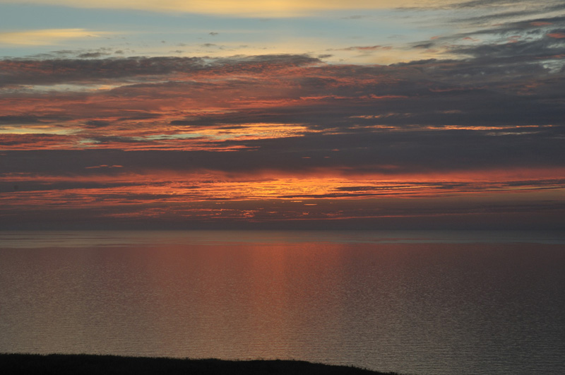 sunset over Cardigan Bay