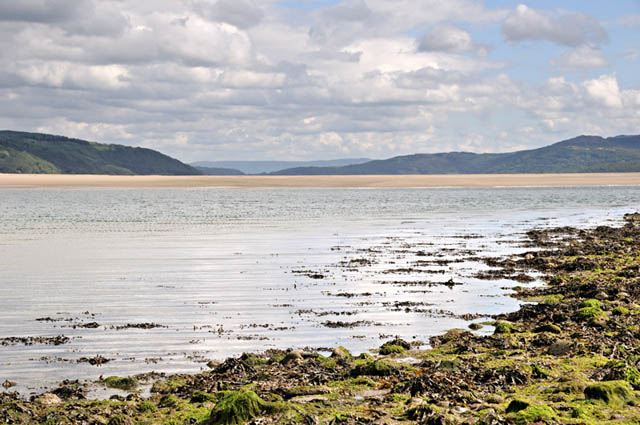 Looking up the Dyfi Estuary from Ynyslas