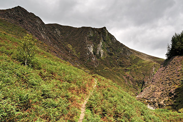 Gorge path, Craig-y-Pistyll