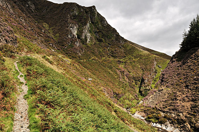 Gorge path, Craig-y-Pistyll