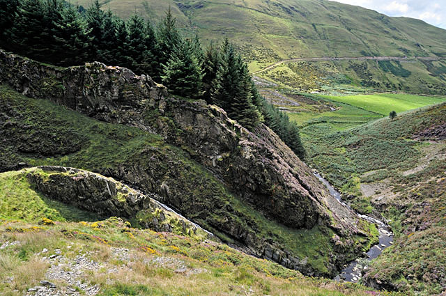 Looking down the gorge