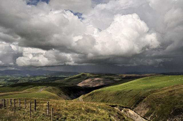 north from top of Machynlleth-Llanidloes Mountain Road