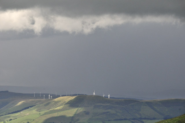 Cemmaes windfarm and storm