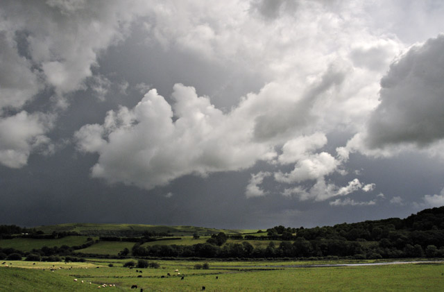 the storm from the Dyfi Valley