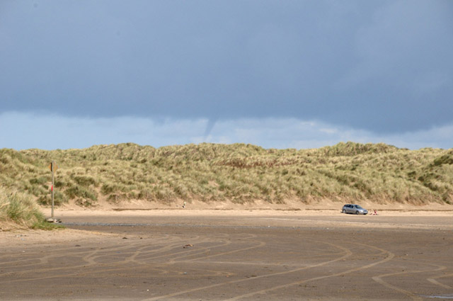 Funnel cloud no. 1 seen from Ynyslas