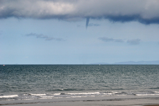 Waterspout over Cardigan Bay