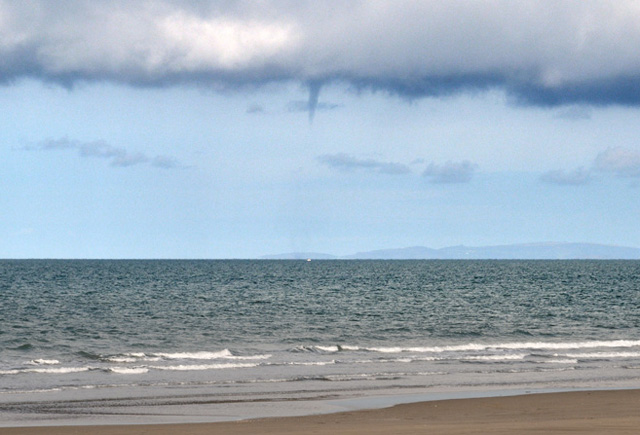 Waterspout over Cardigan Bay