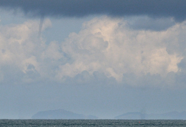 Waterspouts over Cardigan Bay