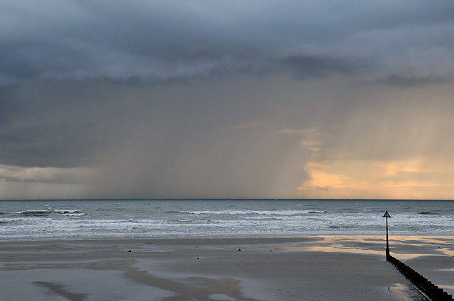 developing storm off Borth