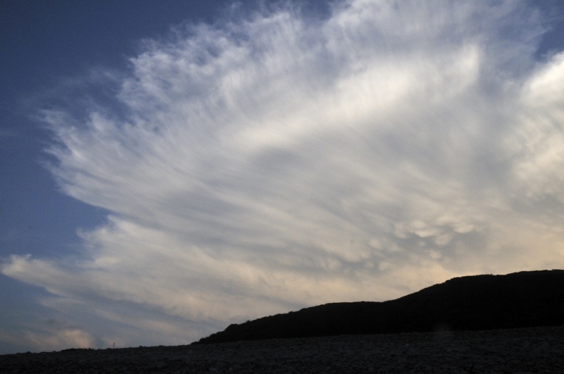 Storm from
                Tan y Bwlch Beach