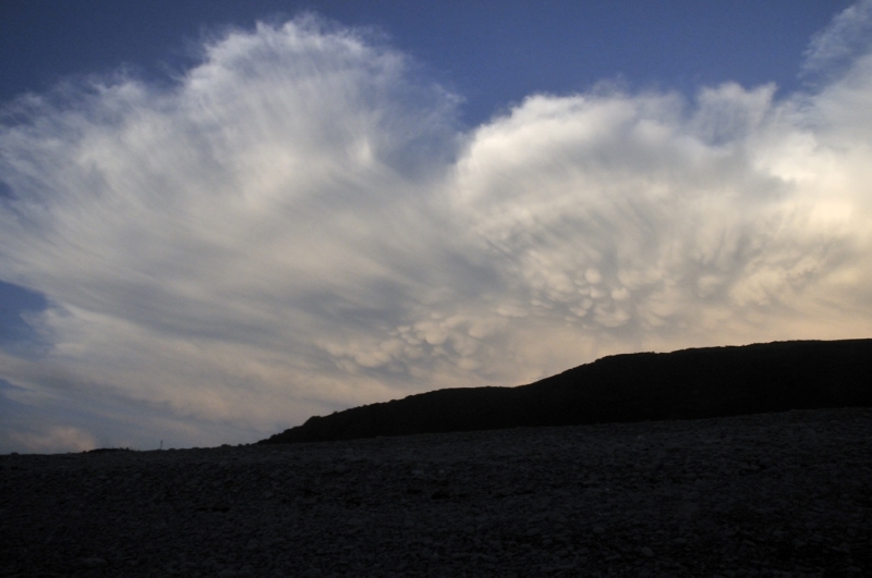 Storm from
                Tan y Bwlch Beach
