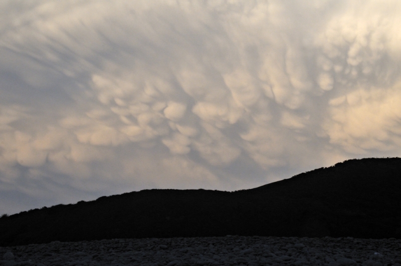 Storm from
                Tan y Bwlch Beach