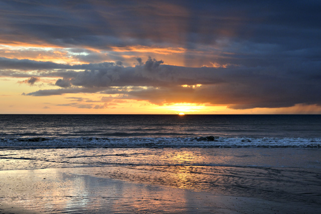 sunset, tywyn