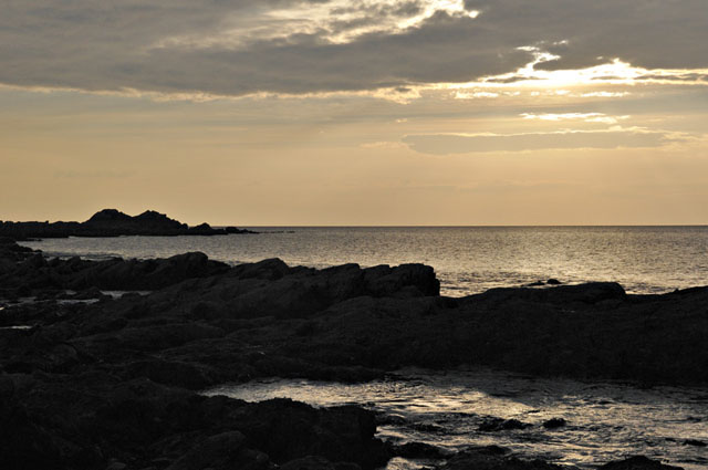 sunset Borth Reef