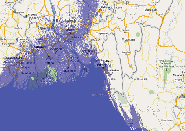 10m sea level rise Bangladesh