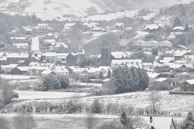 Machynlleth and snow, November 2010