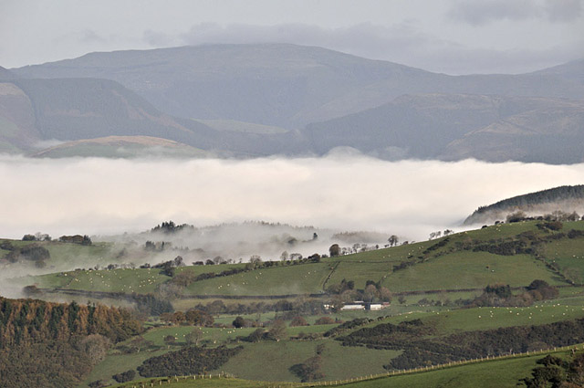 Fog in the Dyfi Valley