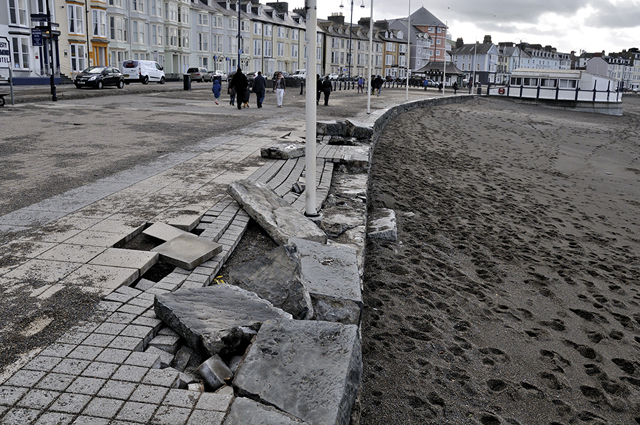 aberystwyth prom damage