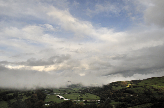 Dyfi
                      Valley from above Derwenlas
