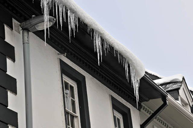 Icicles in Machynlleth