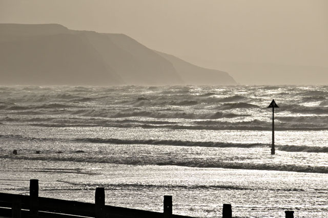 Big seas at Borth