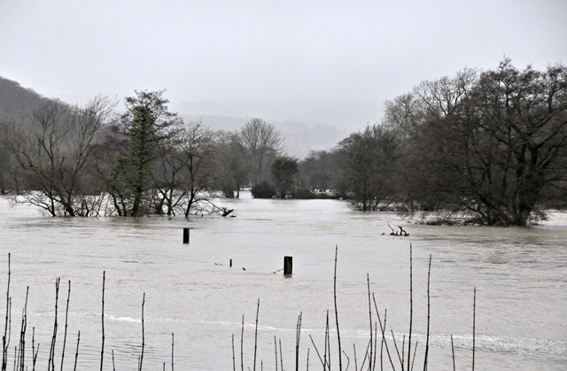 Dyfi floods, New Years' Eve, 2012