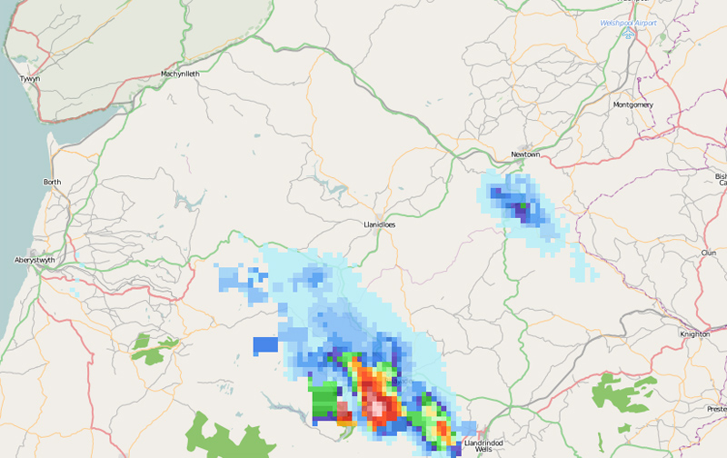 June 15th storm on radar