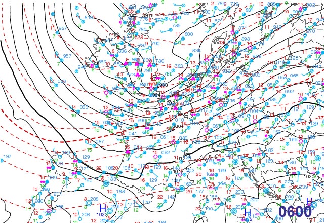 synoptic chart 0600