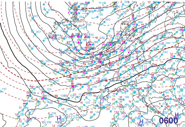 synoptic chart 0600