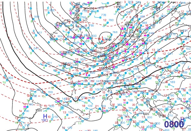 synoptic chart 0800