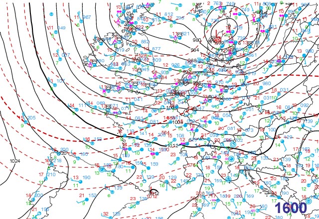 synoptic chart 1600