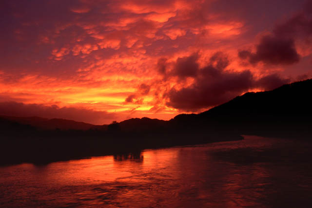 Sunset at Dyfi Bridge