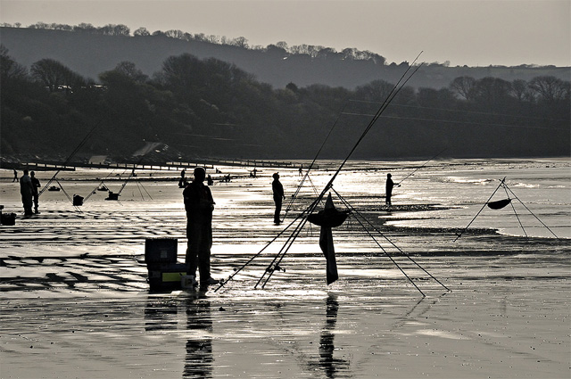 Sea-angling at Cei Bach