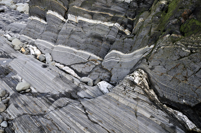 Transitional beds near the Gamlan-Clogau Formation junction